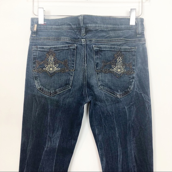 Diesel Liv Embroidered Tall Slim Straight Jeans 27 - Picture 4 of 8